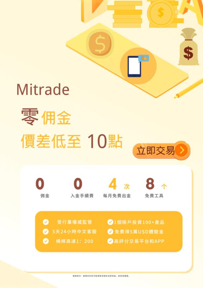 Mitrade-零佣金交易平台